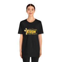 KVOM Yellow Gold Logo Unisex Short Sleeve T-Shirt-KVOM