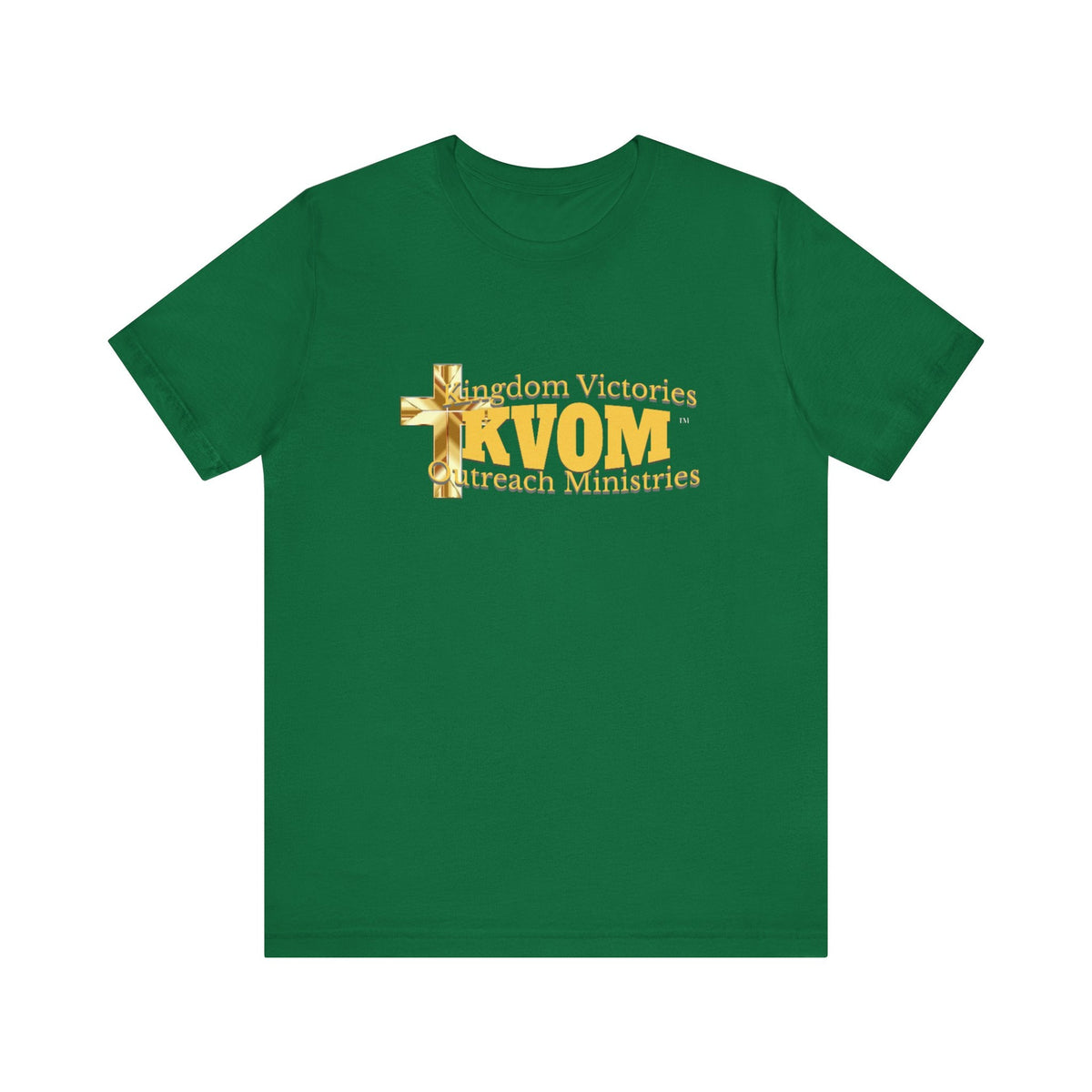 KVOM Yellow Gold Logo Unisex Short Sleeve T-Shirt-KVOM