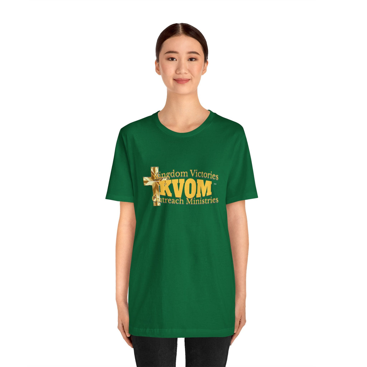 KVOM Yellow Gold Logo Unisex Short Sleeve T-Shirt-KVOM