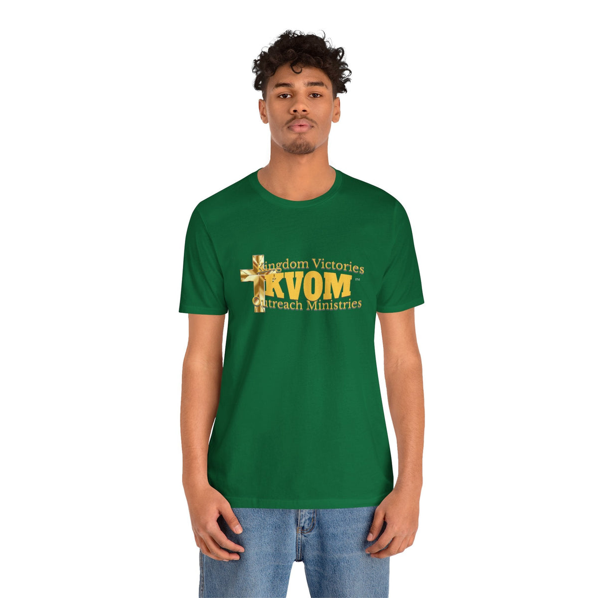 KVOM Yellow Gold Logo Unisex Short Sleeve T-Shirt-KVOM