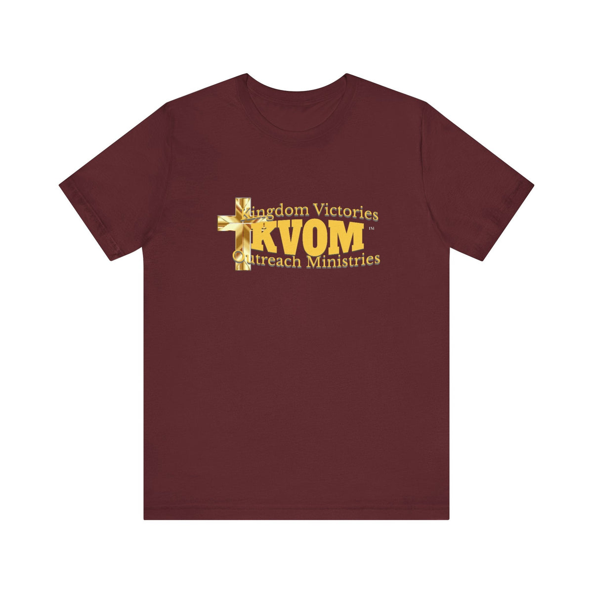 KVOM Yellow Gold Logo Unisex Short Sleeve T-Shirt-KVOM