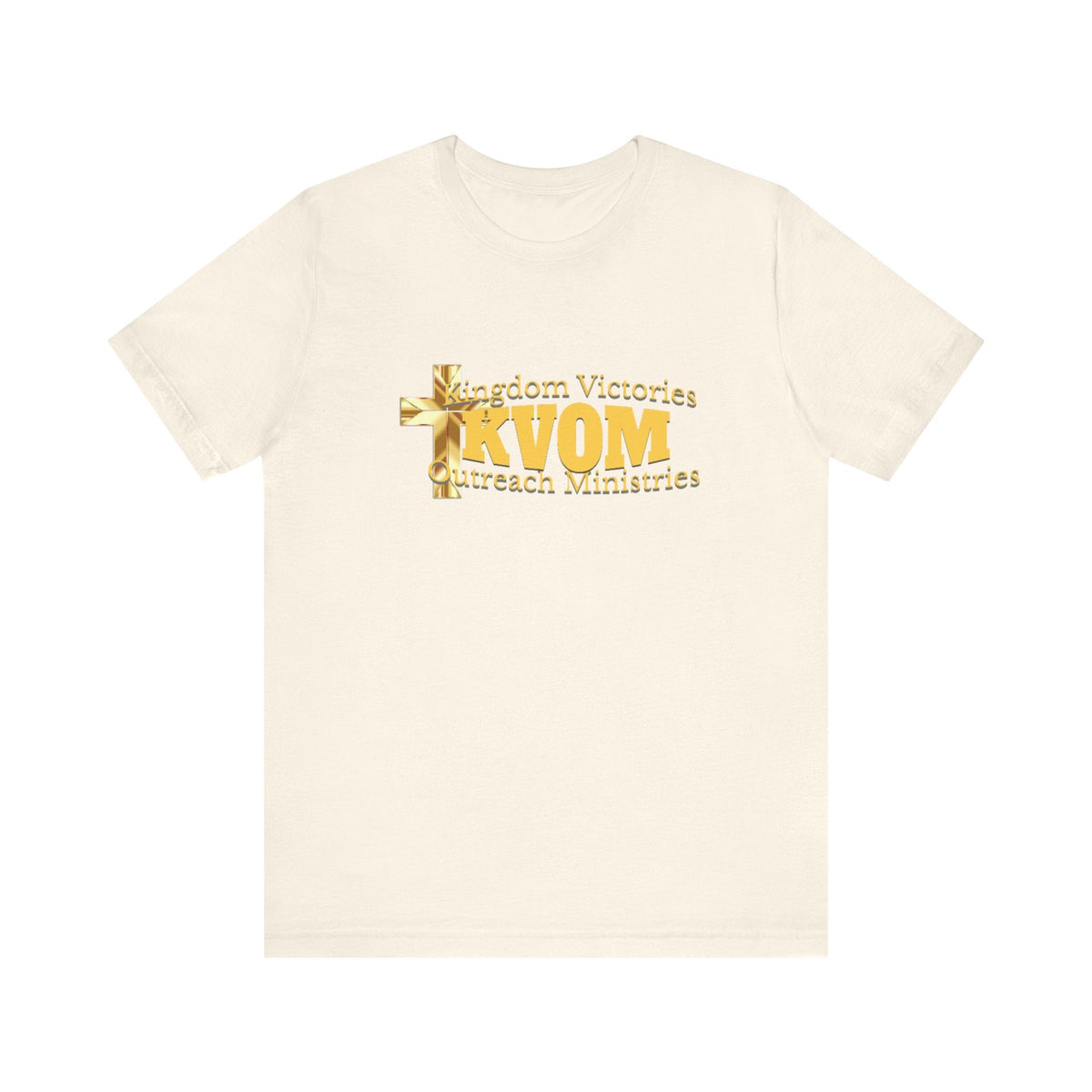 KVOM Yellow Gold Logo Unisex Short Sleeve T-Shirt-KVOM