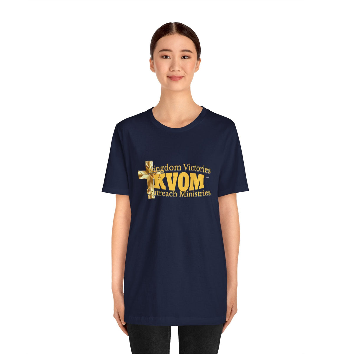 KVOM Yellow Gold Logo Unisex Short Sleeve T-Shirt-KVOM