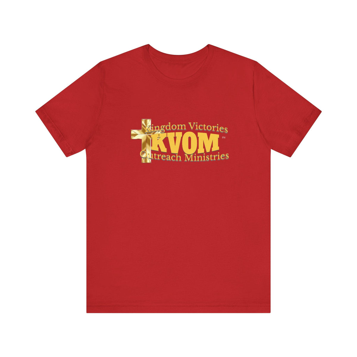 KVOM Yellow Gold Logo Unisex Short Sleeve T-Shirt-KVOM