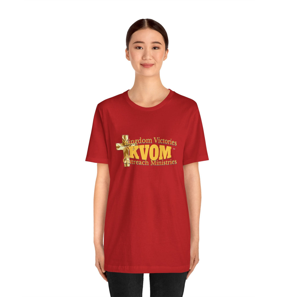 KVOM Yellow Gold Logo Unisex Short Sleeve T-Shirt-KVOM