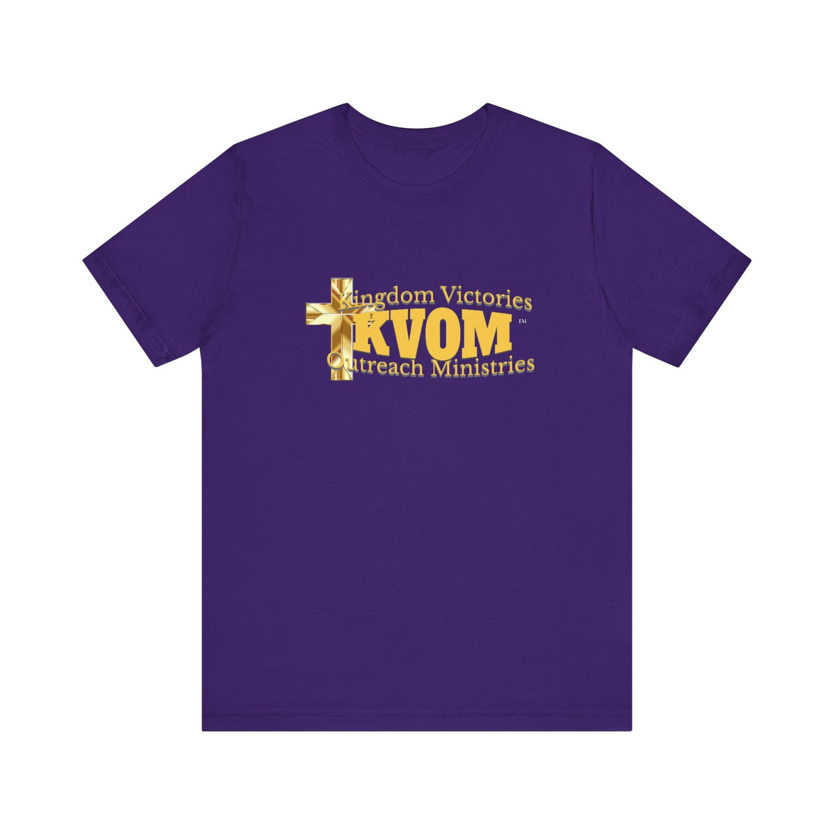 KVOM Yellow Gold Logo Unisex Short Sleeve T-Shirt-KVOM