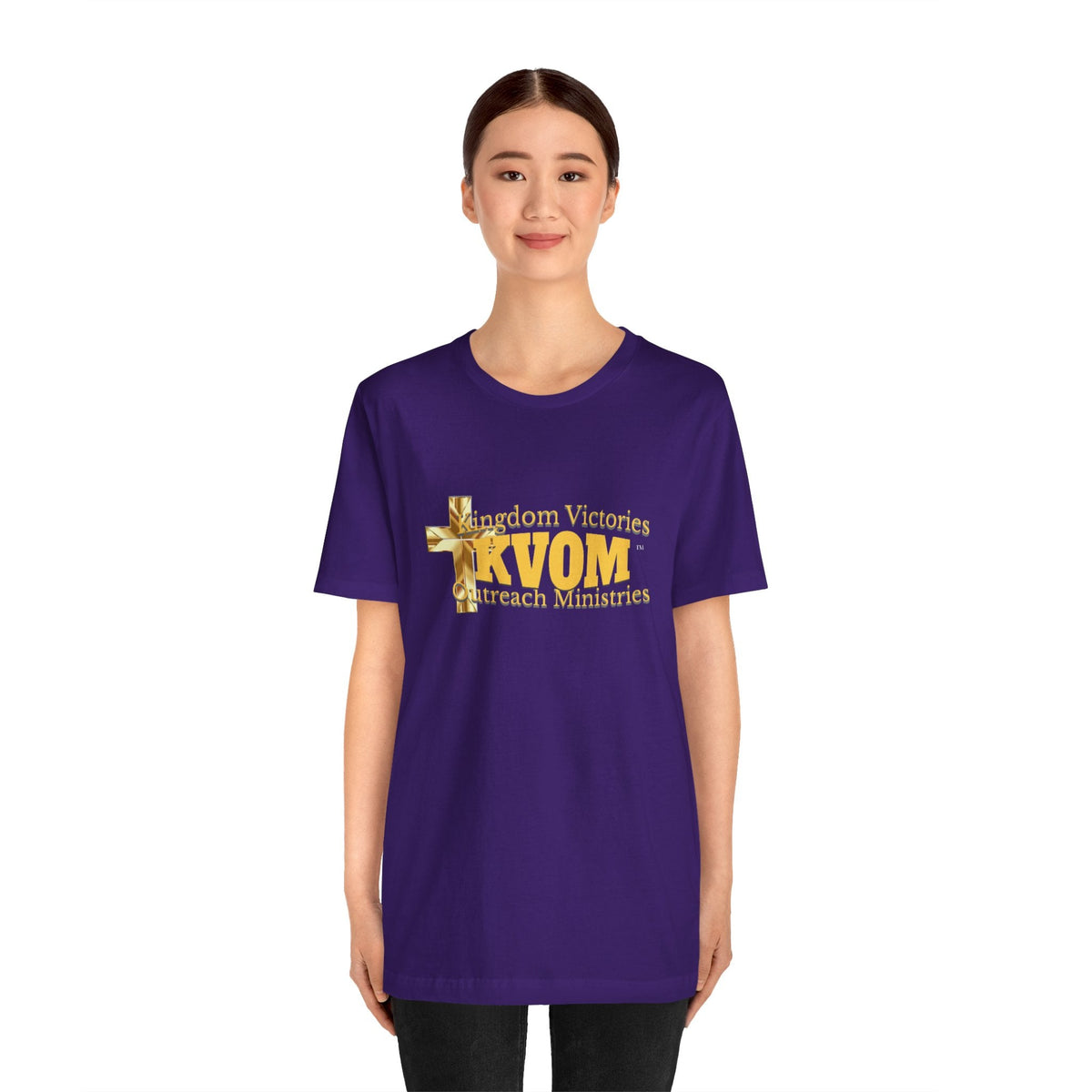 KVOM Yellow Gold Logo Unisex Short Sleeve T-Shirt-KVOM