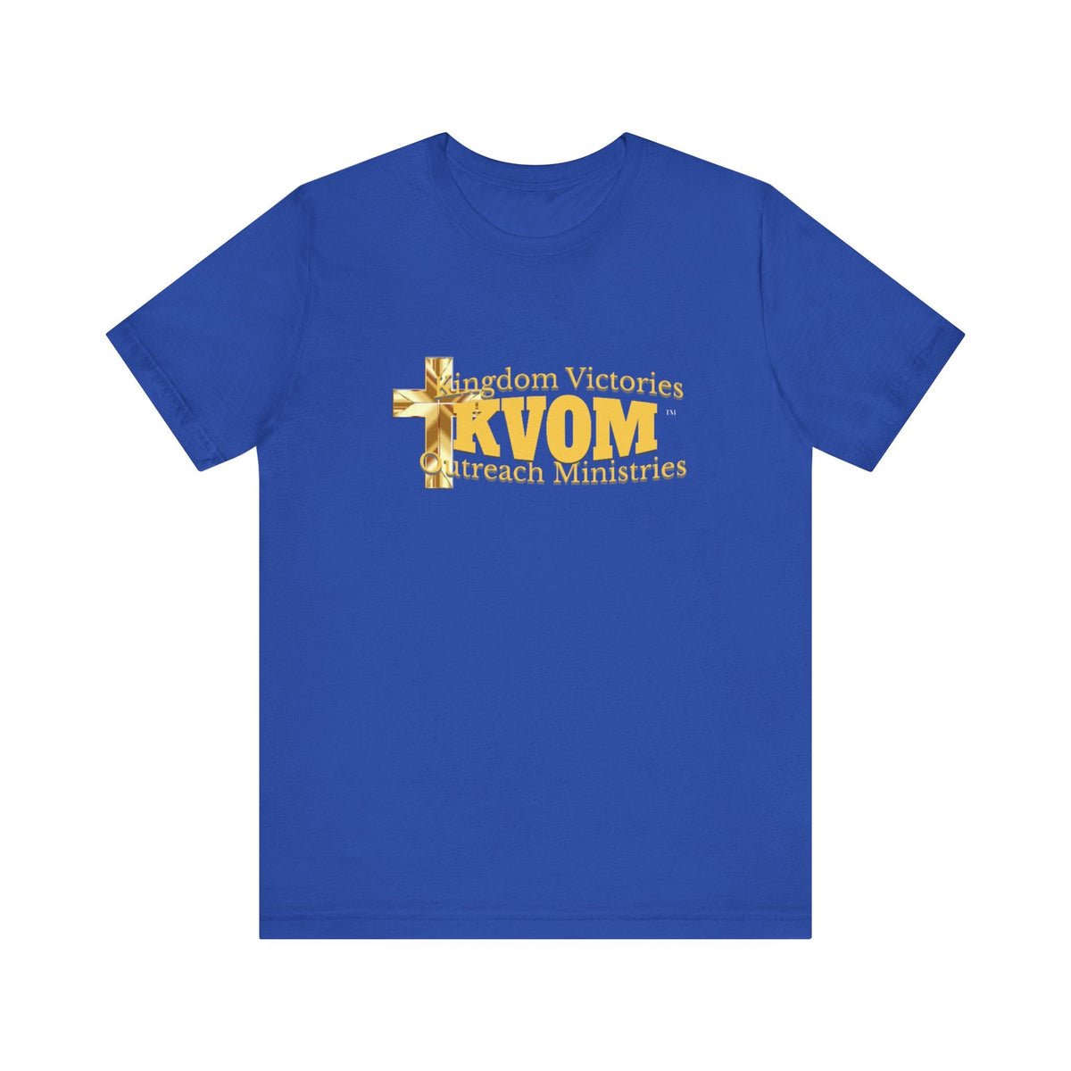 KVOM Yellow Gold Logo Unisex Short Sleeve T-Shirt-KVOM