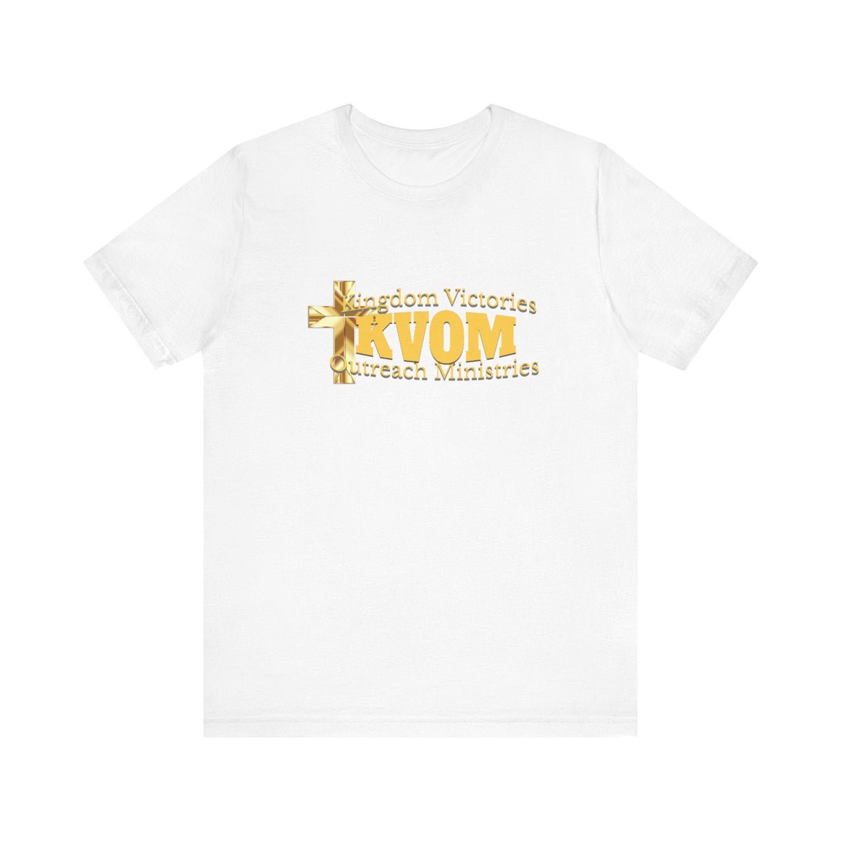 KVOM Yellow Gold Logo Unisex Short Sleeve T-Shirt-KVOM