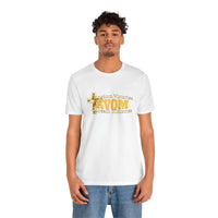 KVOM Yellow Gold Logo Unisex Short Sleeve T-Shirt-KVOM