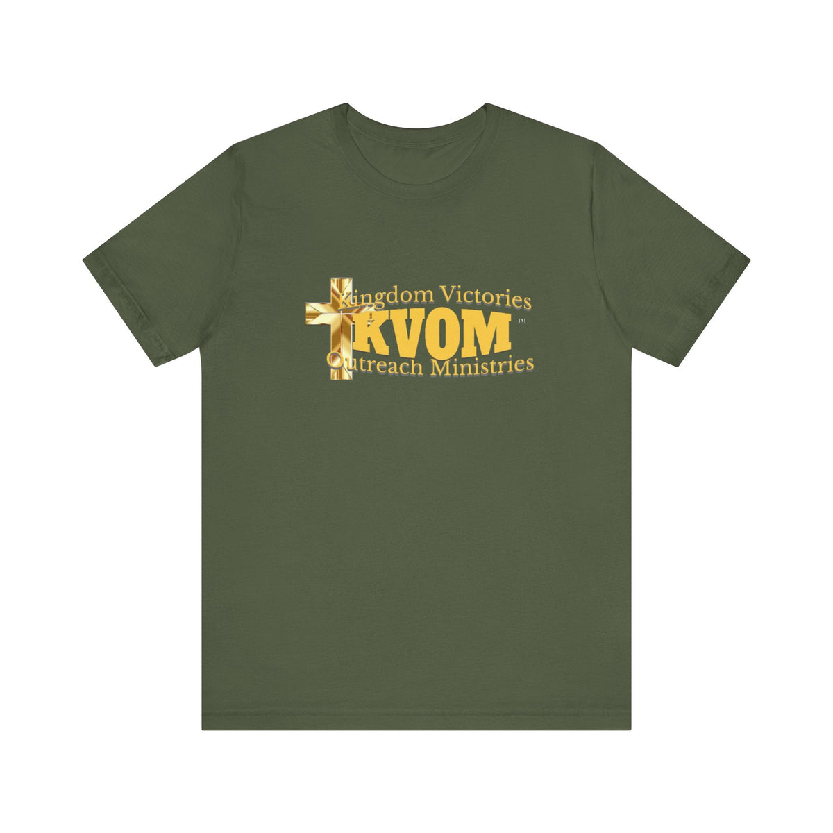 KVOM Yellow Gold Logo Unisex Short Sleeve T-Shirt-KVOM