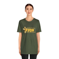 KVOM Yellow Gold Logo Unisex Short Sleeve T-Shirt-KVOM