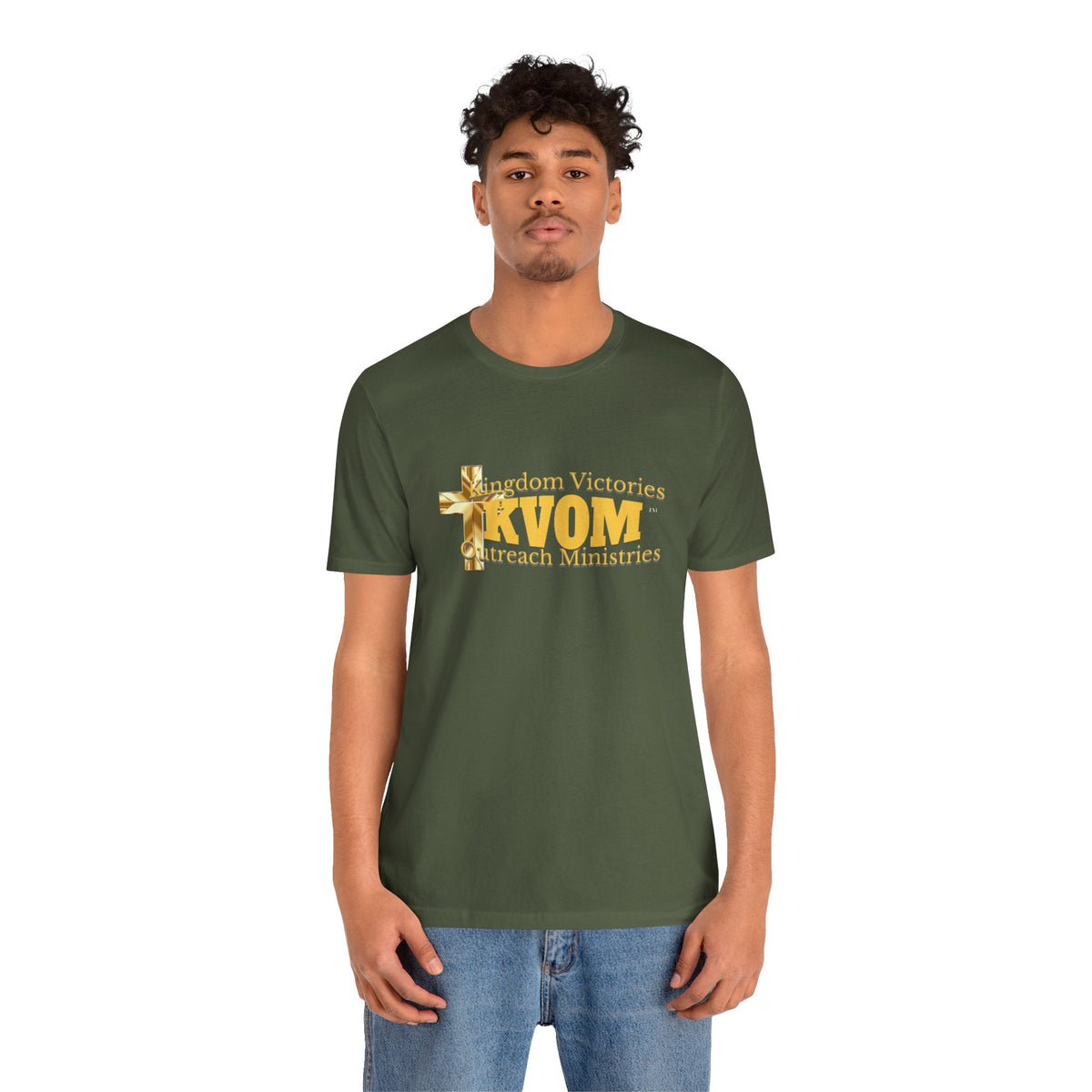 KVOM Yellow Gold Logo Unisex Short Sleeve T-Shirt-KVOM