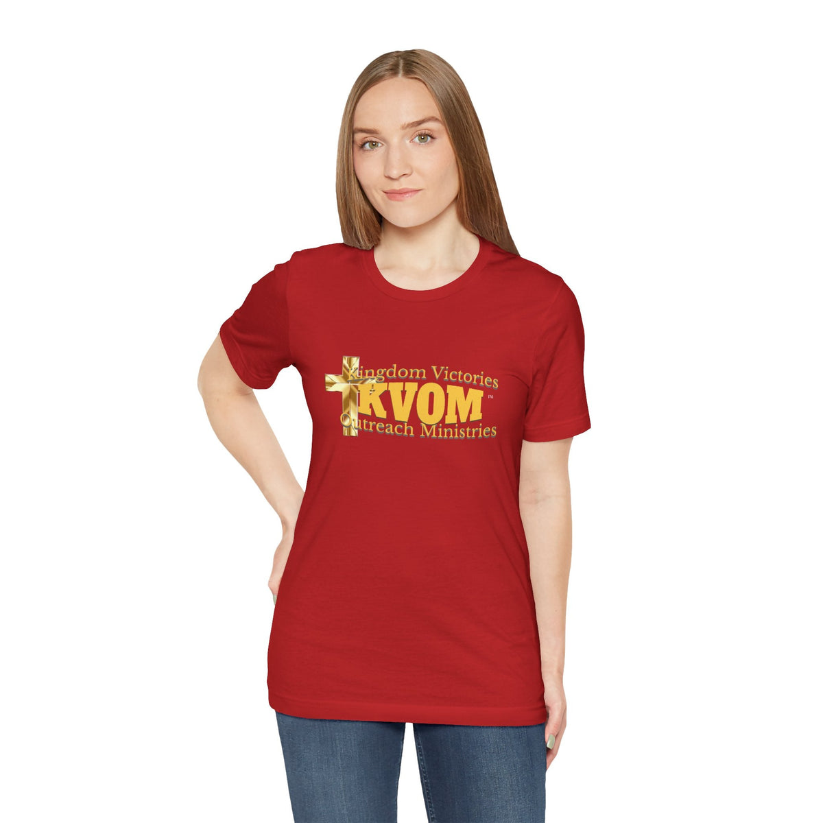 KVOM Yellow Gold Logo Unisex Short Sleeve T-Shirt-KVOM