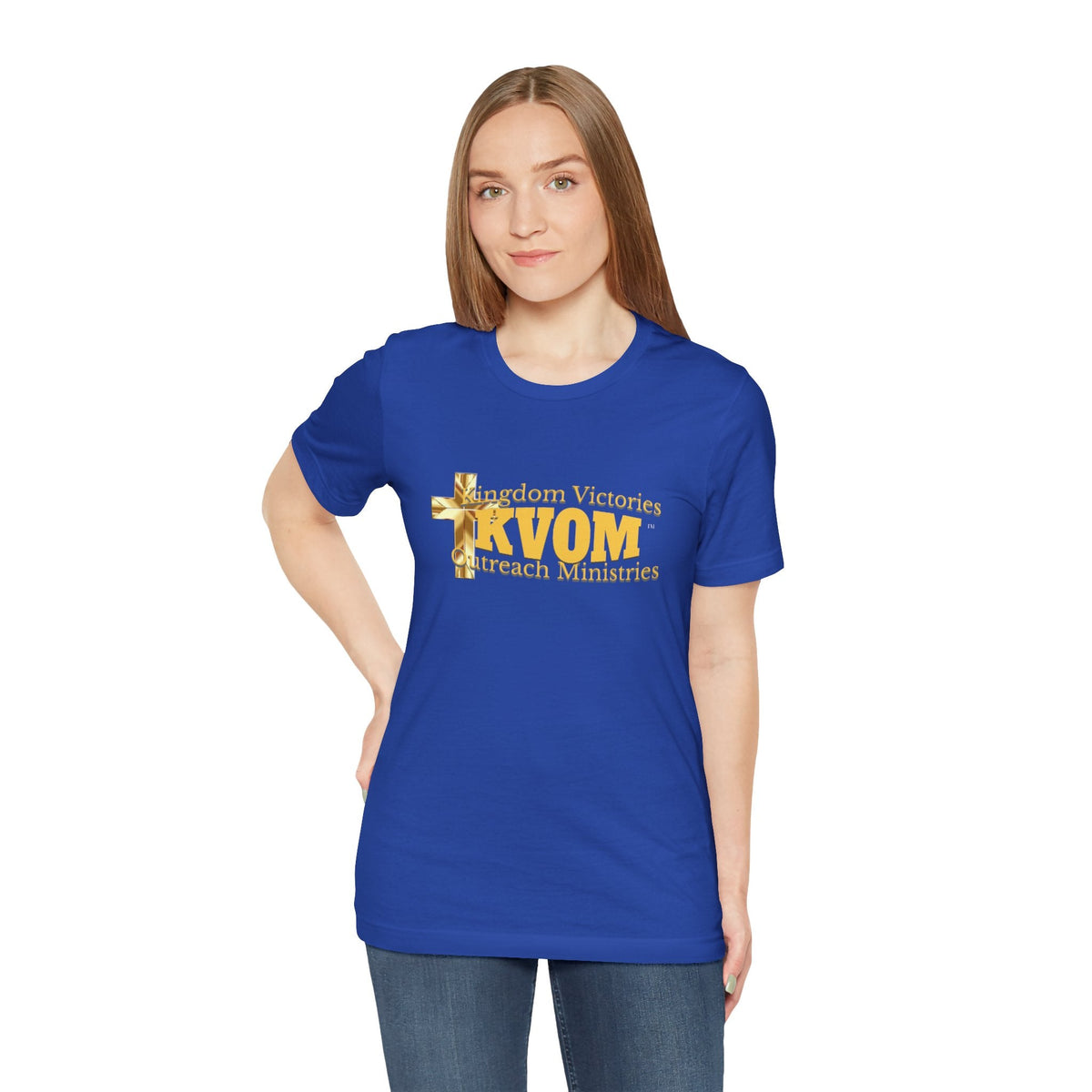 KVOM Yellow Gold Logo Unisex Short Sleeve T-Shirt-KVOM