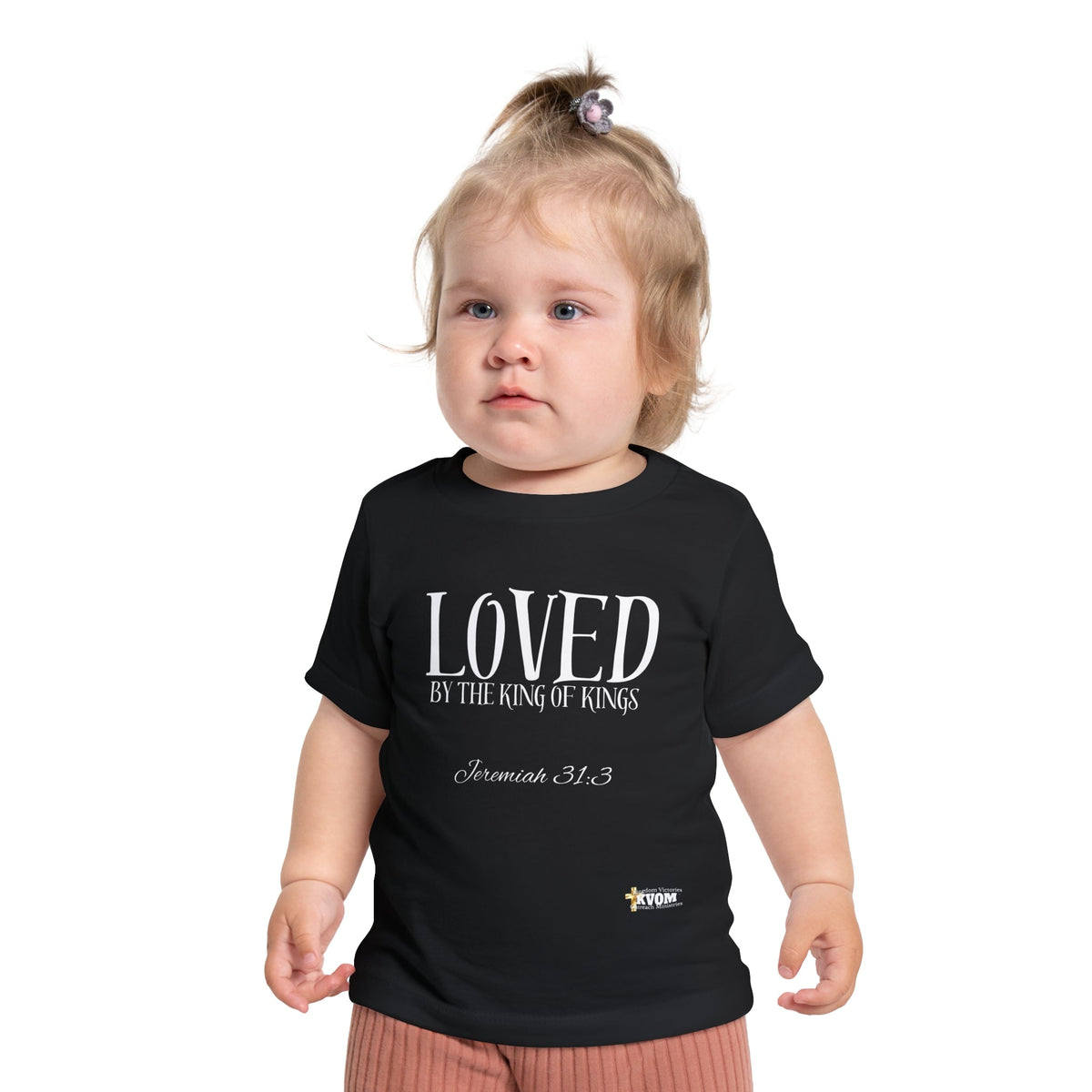 LOVED By The King of Kings Baby Short Sleeve T-Shirt-Children's Clothing-KVOM