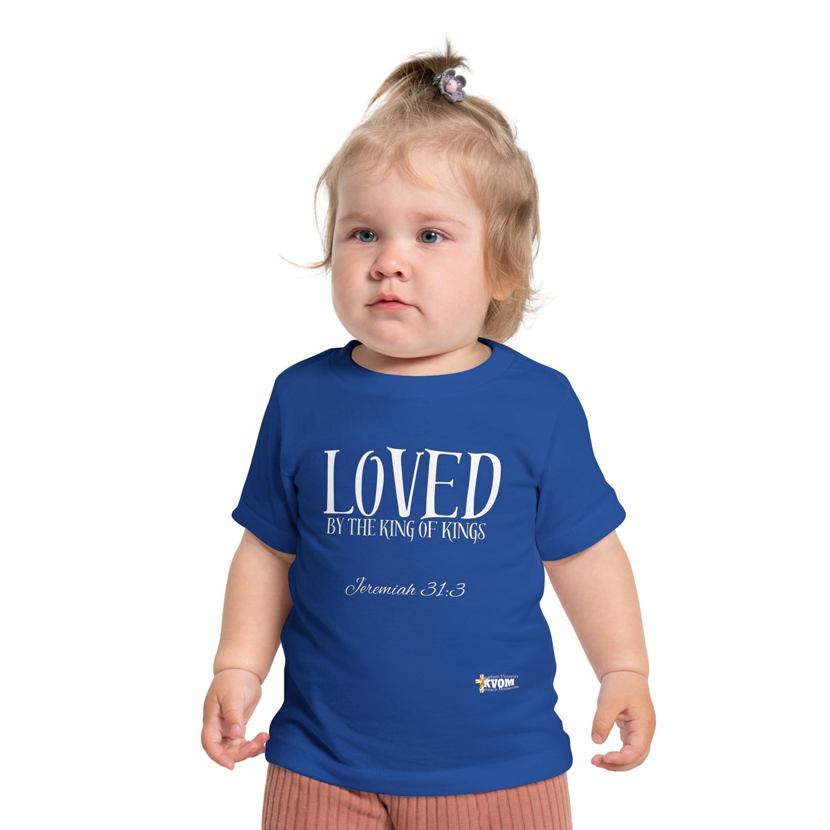 LOVED By The King of Kings Baby Short Sleeve T-Shirt-Children's Clothing-KVOM