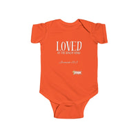 LOVED By The King of Kings Infant Jersey Bodysuit-Children's Clothing-KVOM