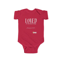 LOVED By The King of Kings Infant Jersey Bodysuit-Children's Clothing-KVOM