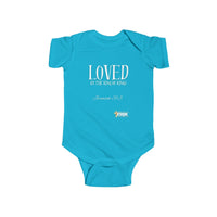 LOVED By The King of Kings Infant Jersey Bodysuit-Children's Clothing-KVOM