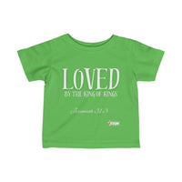 LOVED By The King of Kings Infant Jersey Tee-Children's Clothing-KVOM