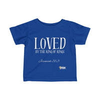 LOVED By The King of Kings Infant Jersey Tee-Children's Clothing-KVOM