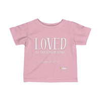 LOVED By The King of Kings Infant Jersey Tee-Children's Clothing-KVOM