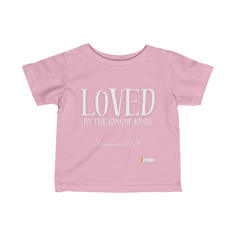 LOVED By The King of Kings Infant Jersey Tee-Children's Clothing-KVOM