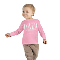 LOVED By The King of Kings Toddler Long Sleeve Tee-Children's Clothing-KVOM