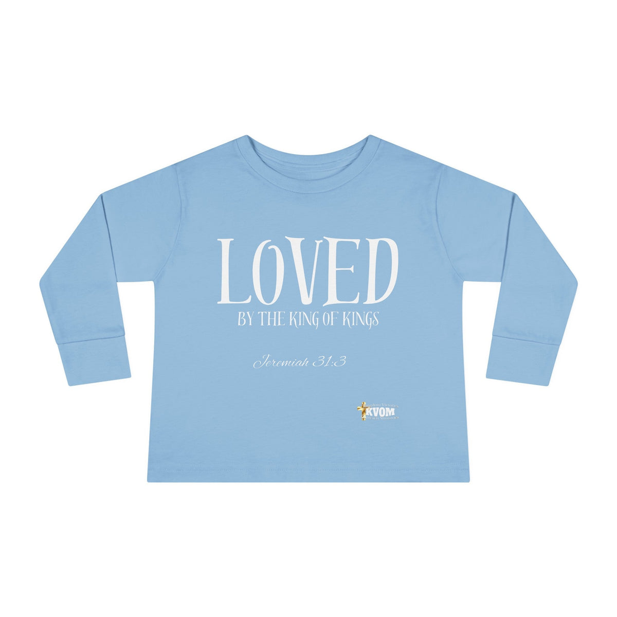 LOVED By The King of Kings Toddler Long Sleeve Tee-Children's Clothing-KVOM