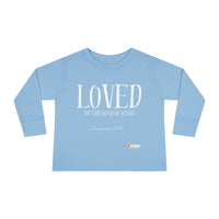 LOVED By The King of Kings Toddler Long Sleeve Tee-Children's Clothing-KVOM