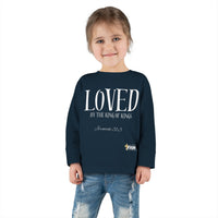 LOVED By The King of Kings Toddler Long Sleeve Tee-Children's Clothing-KVOM