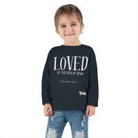 LOVED By The King of Kings Toddler Long Sleeve Tee-Children's Clothing-KVOM