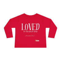 LOVED By The King of Kings Toddler Long Sleeve Tee-Children's Clothing-KVOM