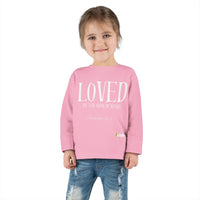 LOVED By The King of Kings Toddler Long Sleeve Tee-Children's Clothing-KVOM