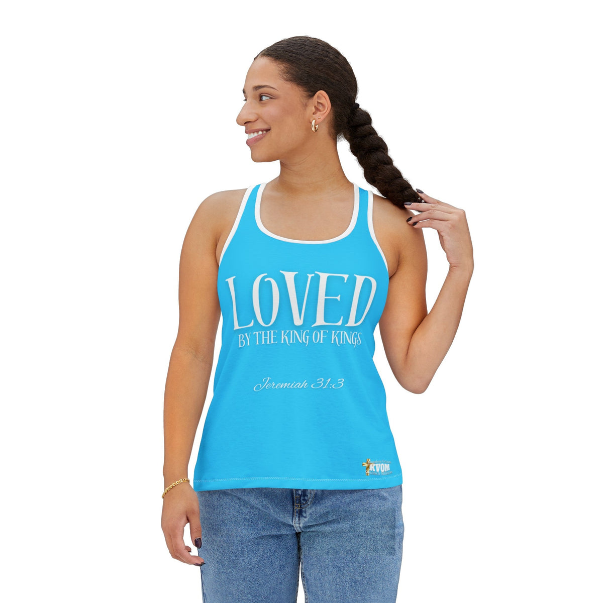 LOVED By The King of Kings Women's Tank Top True Blue-KVOM