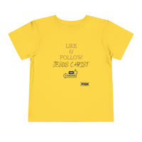 Like & Follow Jesus Toddler Short Sleeve Tee