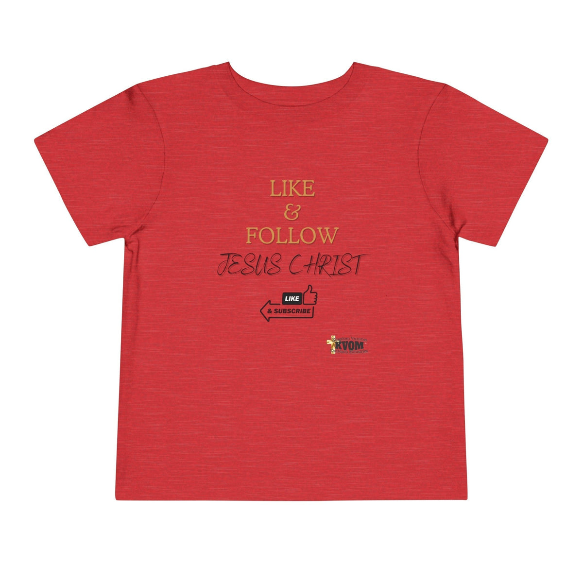 Like & Follow Jesus Toddler Short Sleeve Tee