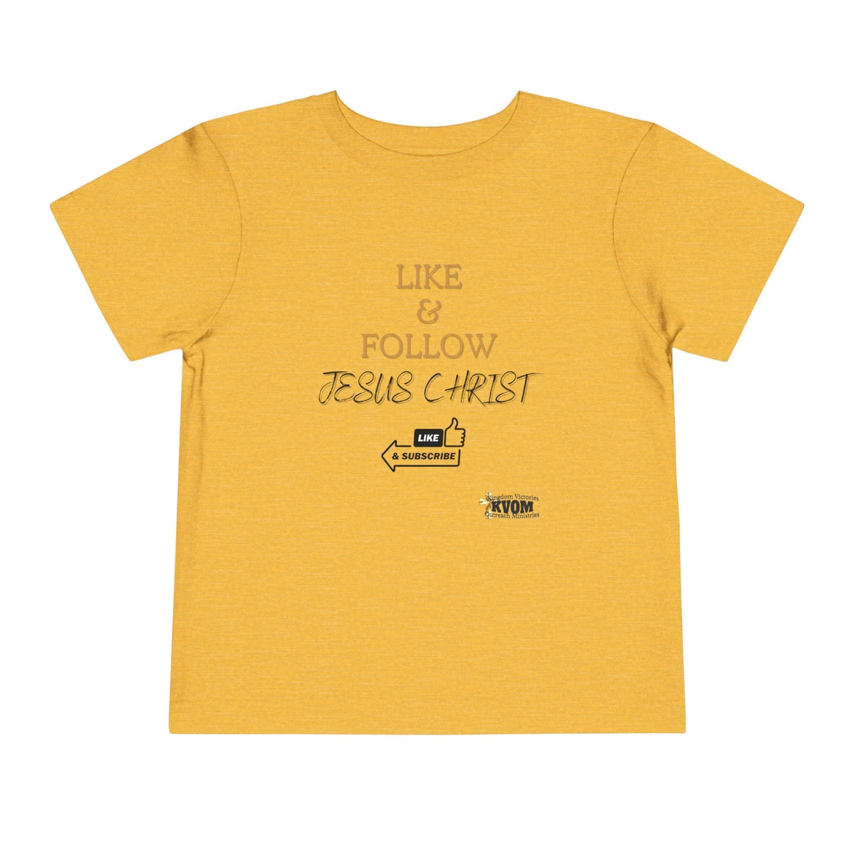 Like & Follow Jesus Toddler Short Sleeve Tee