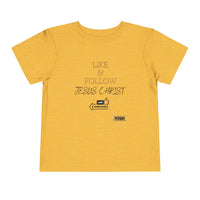 Like & Follow Jesus Toddler Short Sleeve Tee