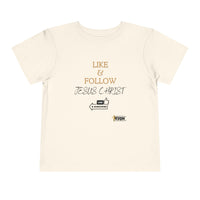 Like & Follow Jesus Toddler Short Sleeve Tee