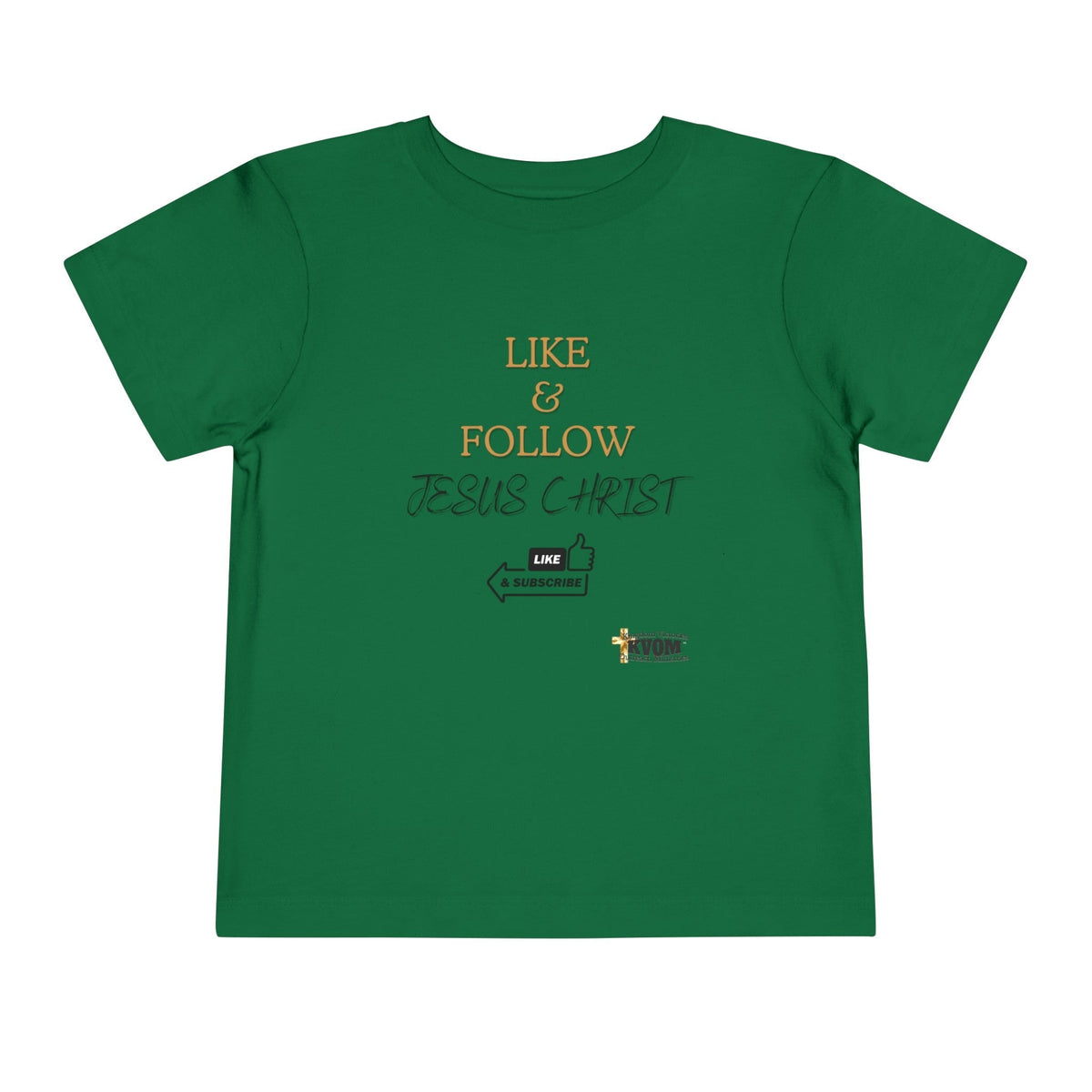 Like & Follow Jesus Toddler Short Sleeve Tee