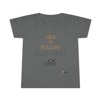 Like & Follow Jesus Toddler T-shirt-Children's Clothing-KVOM