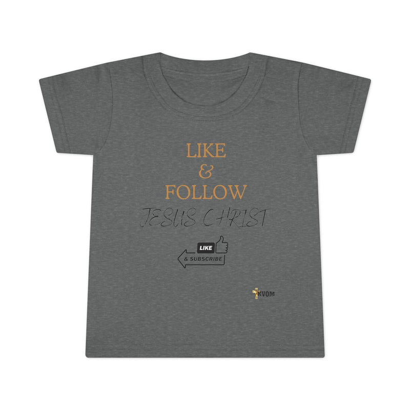 Like & Follow Jesus Toddler T-shirt-Children's Clothing-KVOM