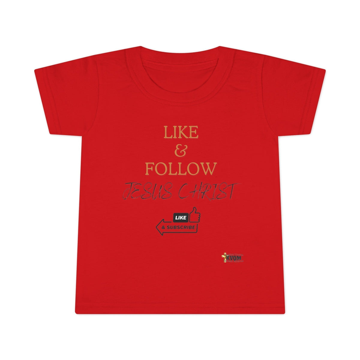 Like & Follow Jesus Toddler T-shirt-Children's Clothing-KVOM