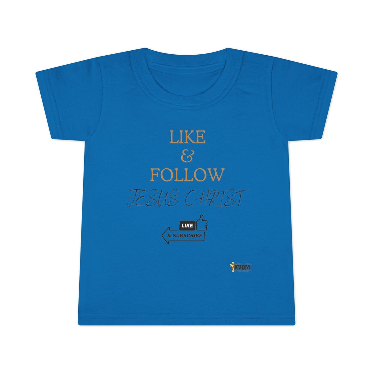 Like & Follow Jesus Toddler T-shirt-Children's Clothing-KVOM