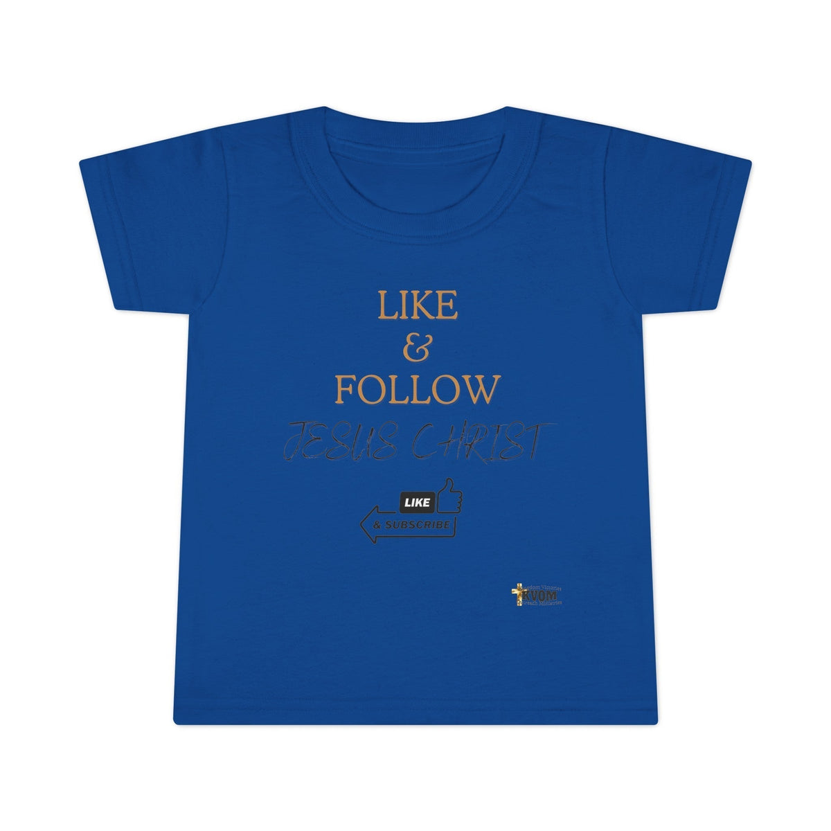 Like & Follow Jesus Toddler T-shirt-Children's Clothing-KVOM