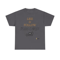 Like & Follow Jesus Unisex Relaxed Fit T-Shirt-KVOM