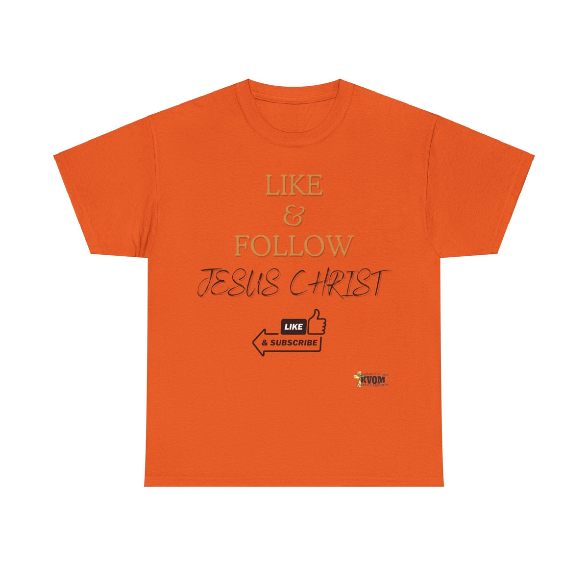 Like & Follow Jesus Unisex Relaxed Fit T-Shirt-KVOM