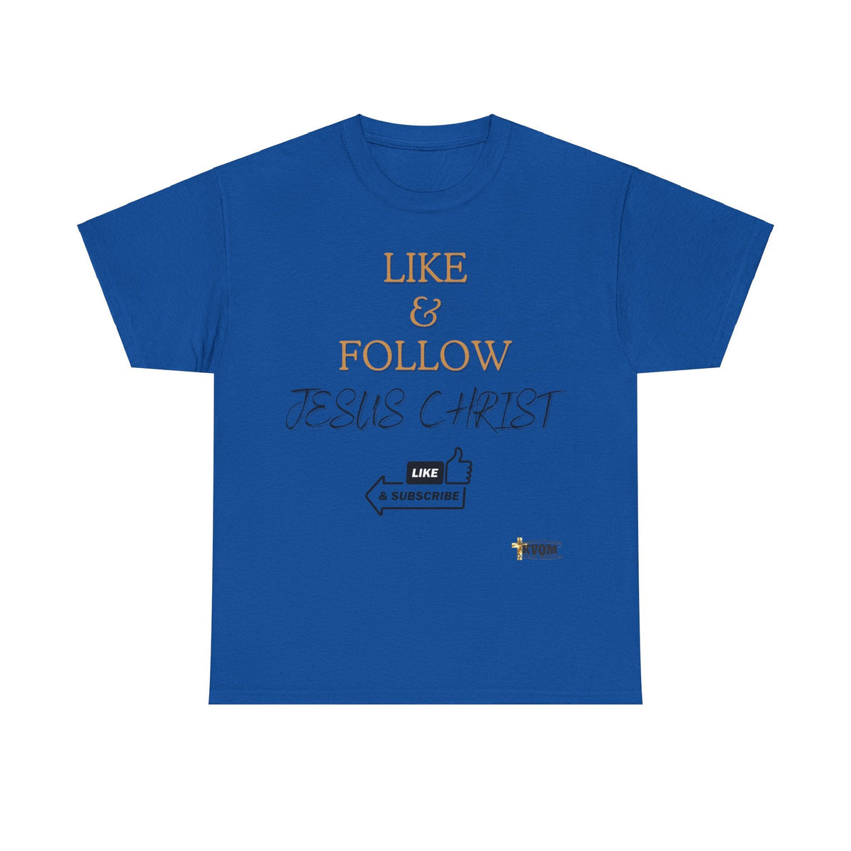 Like & Follow Jesus Unisex Relaxed Fit T-Shirt-KVOM